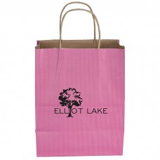 Customize Tonal Striped Matte Paper Bag